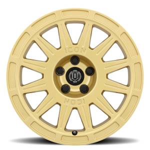 ICON - ICON Ricochet 17x8 5x4.5 38mm Offset 6in BS - Gloss Gold Wheel | 7017806560GG - Image 3