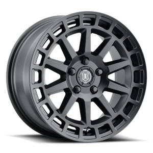 ICON - ICON Journey 17x8.5 5x108 38mm Offset 6in BS Satin Black Wheel | 7117803160SB - Image 1