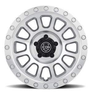 ICON - ICON Hulse 17 X 8.5 5 X 150 25mm Offset 5.75in BS Silver Machined | 8017855557SM - Image 4