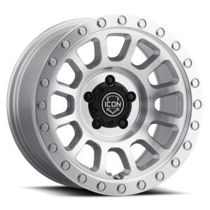 ICON Hulse 17 X 8.5 6 X 135 6mm Offset 5in BS Silver Machined | 8017856350SM