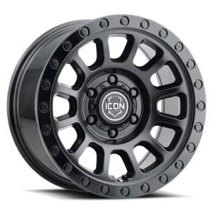 ICON - ICON Hulse 17 X 8.5 6 X 120 0mm Offset 4.75in BS Double Black | 8017859447DB - Image 1