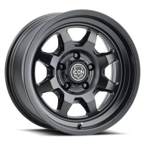 ICON Nuevo 17 X 8.5 6 X 5.5 0mm Offset 4.75in BS Satin Black | 8117858347SB