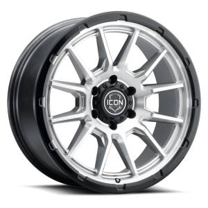 ICON - ICON Alloys Cajon 20x9 / 6x135 / 16mm / 5.625in BS Silver Machined Wheel w/ GB Lip | 8320906356SMGB - Image 1