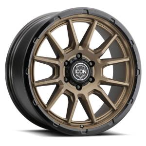 ICON - ICON Alloys Cajon 20x9 / 6x5.5 / 0mm / 5in BS Satin Bronze Wheel w/ GB Lip | 8320908350SBGB - Image 1