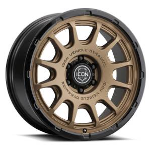 ICON Alloys Rancho 20x9 / 6x135 / 16mm / 5.625in BS Satin Bronze w/ Gloss Black Lip Wheel | 8420906356SBGB