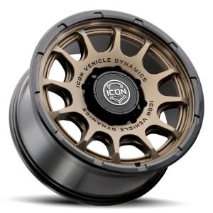 ICON - ICON Alloys Rancho 20x9 / 8x180 / 12mm / 5.5in BS Satin Bronze w/ Gloss Black Lip Wheel | 8420908955SBGB - Image 2