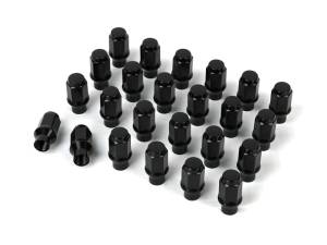 ICON Alloys Lug Nut Kit Black - 14x1.5 - 24 Lug Nuts w/ Custom Shank | 89141524B-ET