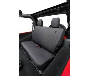 Bestop - Seat Covers - Jeep '07-18 Wrangler JK 2-Door; Rear (Black Diamond) | 29282-35 - Image 2