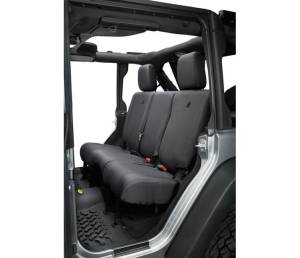 Bestop - Seat Covers - Jeep '07, '13-18 Wrangler JK 4-Door; Rear (Black Diamond) | 29284-35 - Image 2