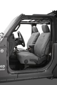 Seat Covers - Jeep '18-26 Wrangler JL 2-Door; Front (Charcoal) | 29293-09 - Image 1