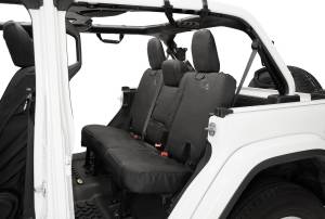 Seat Covers - Jeep '18-2023 Wrangler JL 4-Door; Exc. 4XE; Rear w/o Fold Down Arm Rest (Black Diamond) | 29294-35 - Image 1