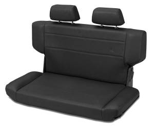 Trailmax II Fold-N-Tumble Seat - Jeep '97-06 Wrangler TJ; Rear (All Vinyl; Black Denim) | 39435-15
