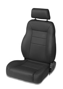 Trailmax II Pro Seat - Jeep '76-86 CJ7 / 87-95 Wrangler YJ / '97-06 Wrangler TJ; Front Passenger Side (All Vinyl; Black Denim) | 39450-15 - Image 1