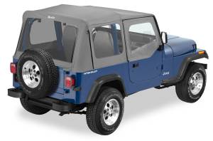 Replace-A-Top For OEM - Jeep '88-95 Wrangler YJ (Charcoal / Gray; Clear Windows; Door Skins Included) | 51120-09 - Image 1
