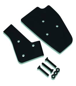 Door Mirror Brackets - Jeep '76-86 CJ7 / '87-95 Wrangler YJ / '97-06 Wrangler TJ (Black, Factory soft top) | 51258-01 - Image 1
