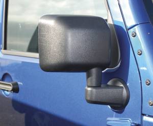 Door Mirror Set - Jeep '07-18 Wrangler JK (Black; ABS Composite; Not Powered) | 51260-01 - Image 1