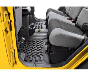 Floor Mats - Jeep '07-18 Wrangler JK 4-Door; Rear (Black) | 51504-01