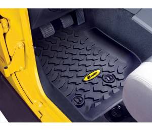 Bestop - Floor Mats - Jeep '14-18 Wrangler JK; Front (Black) | 51513-01 - Image 1
