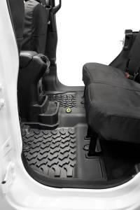 Bestop - Floor Mats - Jeep '18-26 Wrangler JL 4-Door; Exc. 4XE; Rear (Black) | 51515-01 - Image 1