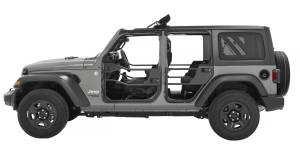 Element Doors - Jeep '20-26 Gladiator / '18-26 Wrangler JL 4-Door (Rear; Matte Black) | 51741-01 - Image 2