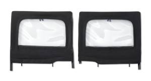 Element Upper Doors - Jeep '20-26 Gladiator / '18-26 Wrangler JL 4-Door (Rear; Black Twill) | 51743-17