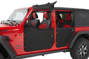 Full Fabric Doors - Jeep '20-26 Gladiator / '18-26 Wrangler JL (Rear; Black Twill) | 51751-17 - Image 2