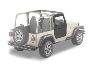 Full Fabric Doors - Jeep '97-06 Wrangler TJ (Black Denim) | 51789-15 - Image 1