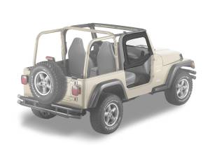 Bestop - Upper Fabric Doors - Jeep '97-06 Wrangler TJ (Black Denim) | 51790-15 - Image 1