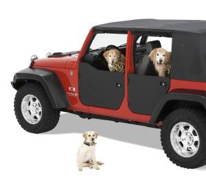 Element Panels - Jeep '07-18 Wrangler JK (Front Doors; Black) | 51803-01