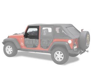 Element Upper Doors - Jeep '07-18 Wrangler JK (Front Doors; Black Twill) | 51805-17 - Image 1