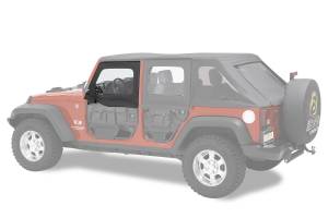 Element Upper Doors - Jeep '07-18 Wrangler JK (Front Doors; Black Diamond) | 51805-35 - Image 1