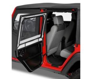Element Upper Doors - Jeep '07-18 Wrangler JK 4-Door (Rear Doors; Black Twill) | 51806-17 - Image 1