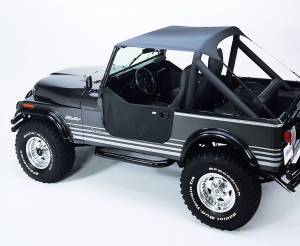 Traditional Bikini - Jeep '76-86 CJ7 / '81-85 Scrambler CJ8 / '87-91 Wrangler YJ (Charcoal / Gray) | 52508-09 - Image 1
