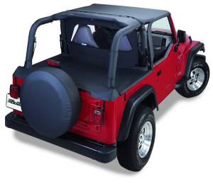 Header Targa Bikini - Jeep '03-06 Wrangler TJ (Black Diamond) | 52528-35 - Image 1
