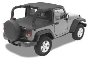 Header Targa Bikini - Jeep '07-09 Wrangler JK 2-Door (Black Diamond) | 52580-35 - Image 1