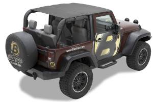 Bestop - Header Safari Bikini - Jeep '10-18 Wrangler JK 2-Door (Black Diamond) | 52583-35 - Image 1