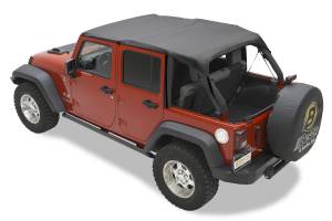 Bestop - Header Safari Bikini - Jeep '10-18 Wrangler JK 4-Door (Black Diamond) | 52584-35 - Image 1