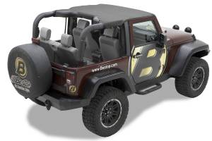 Header Targa Bikini - Jeep '10-18 Wrangler JK 2-Door (Black Diamond) | 52586-35 - Image 1