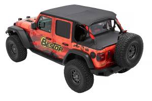 Bestop - Header Safari Cable Style Bikini - Jeep '18-26 Wrangler JL 4-Door (Black Diamond) | 52613-35 - Image 3