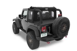 Bestop - Halftop Soft Top - Jeep '07-18 Wrangler JK 2-Door (Black Diamond) | 53900-35 - Image 4