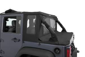 Bestop - Halftop Soft Top - Jeep '07-18 Wrangler JK 4-Door (Premium Black Twill) | 53901-17 - Image 10
