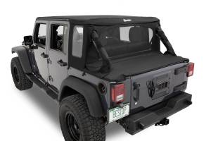 Bestop - Halftop Soft Top - Jeep '07-18 Wrangler JK 4-Door (Black Diamond) | 53901-35 - Image 5