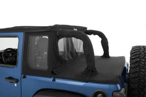 Bestop - Halftop Soft Top - Jeep '18-2023 Wrangler JL 2-Door (Premium Black Twill) | 53903-17 - Image 2