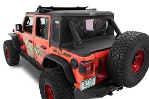 Bestop - Halftop Soft Top - Jeep '18-26 Wrangler JL 2-Door (Premium Black Twill) | 53905-17 - Image 2