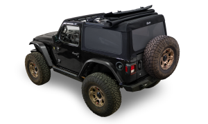 Bestop - Supertop(R) Glide - Jeep 2018-26 Wrangler JL; 2-Door (Squareback, Premium Black Twill) | 54728-17 - Image 3