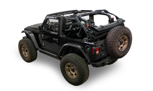 Bestop - Supertop(R) Glide - Jeep 2018-26 Wrangler JL; 2-Door (Squareback, Premium Black Twill) | 54728-17 - Image 4