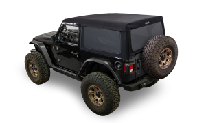 Supertop(R) Glide - Jeep 2018-26 Wrangler JL; 2-Door (Squareback, Black Diamond) | 54728-35