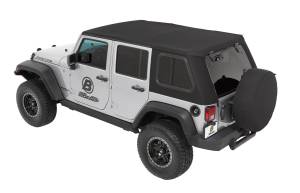 Trektop Pro - Jeep '07-18 Wrangler JK 4-Door (Premium Black Twill) | 54863-17 - Image 3
