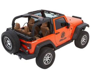 Bestop - Trektop Glide - Jeep '07-18 Wrangler JK 2-Door (Black Diamond) | 54922-35 - Image 2