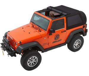 Bestop - Trektop Glide - Jeep '07-18 Wrangler JK 2-Door (Black Diamond) | 54922-35 - Image 3